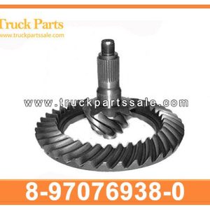8-97076938-0 8970769380 8-97076-938-0 Final Differential Crown Pinion Gear Set for ISUZU NPR NQR ELF truck 4HF1