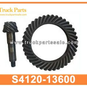 S4120-13600 S412013600 differential wheel crown and pinion gears for HINO P11C FS2P