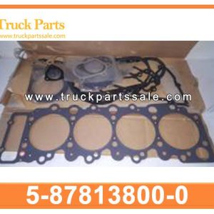 5-87813800-0 5878138000 5-87813-800-0 engine overhaul gasket set for ISUZU NPR NQR ELF truck
